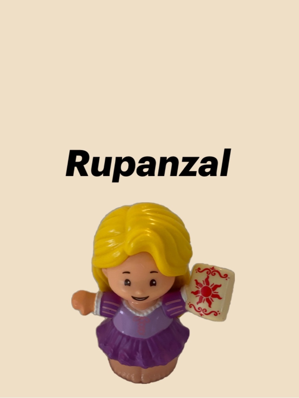 Fisher-Price Purple Dress Blonde Hair Rapunzel Figure